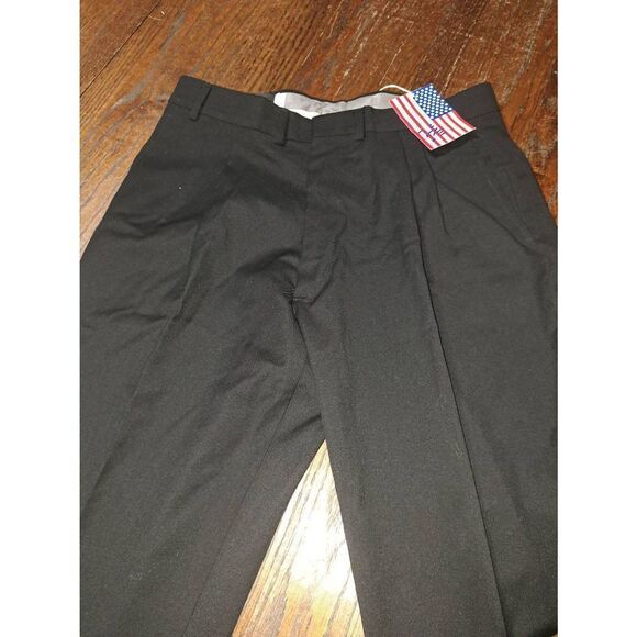 New 33" Waist Bonacci Roberto Black Wool Pleated Suit Dress Tuxedo Pants NWT - Picture 2 of 6